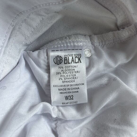 Vintage Genes Black Slim Fit Shorts,  Women’s Size 32 White MSRP $55 - Picture 10 of 10